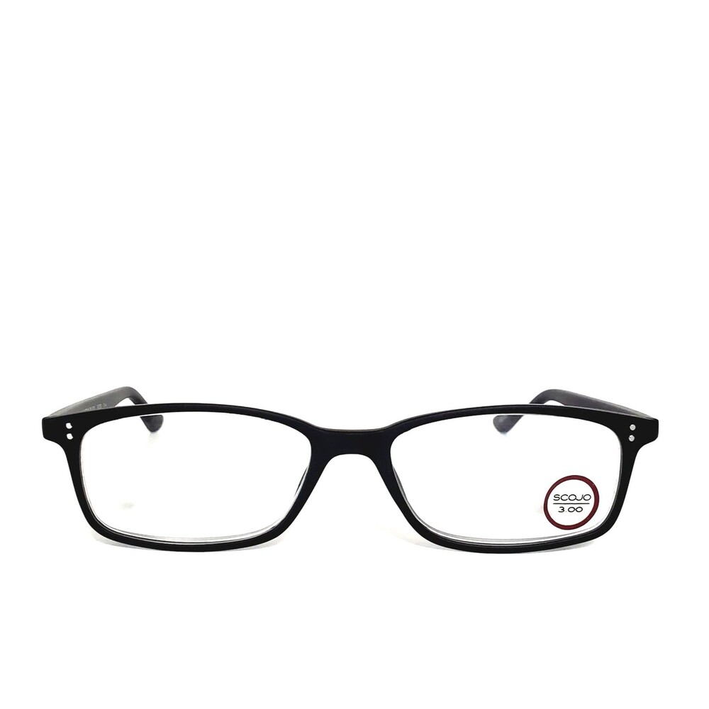 2 Pairs Scojo New York Manhattan Black & Havana 3.00 Reading Glasses And Cases